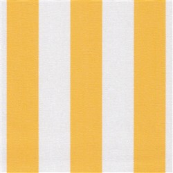 DOCRIL G - BEACH 469 140CM ACRYLIC CANVAS YELLOW & WHITE STRIPES 469