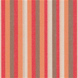 DOCRIL G - NATURE 477 140CM ACRYLIC CANVAS RED & BROWN SMALL STRIPE 477