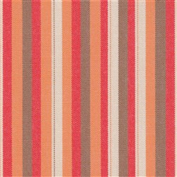 DOCRIL G - NATURE 477 140CM ACRYLIC CANVAS RED & BROWN SMALL STRIPE 477