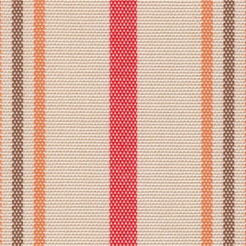 478 - Red Beige Med Stripe