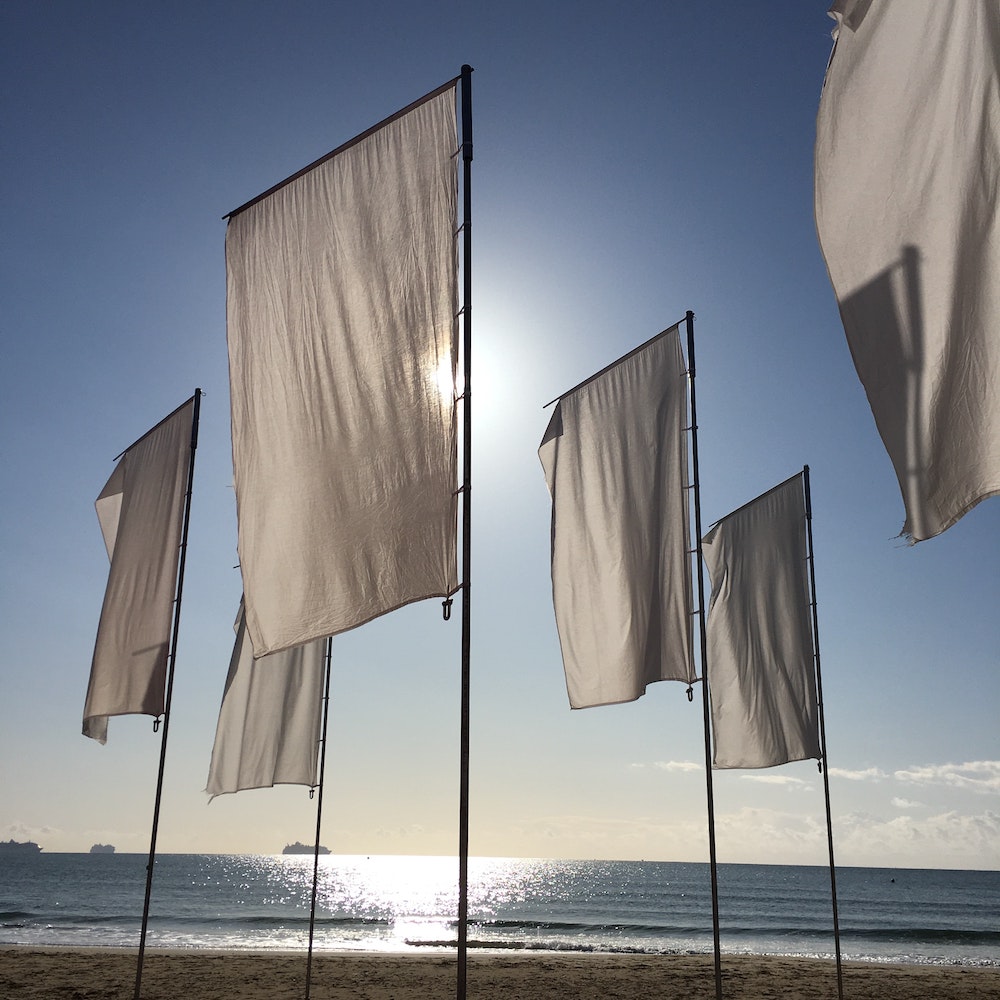 Outdoor flag material
