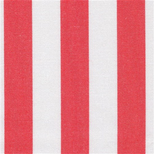 DOCRIL G - BEACH 470 140CM ACRYLIC CANVAS RED & WHITE STRIPES 470