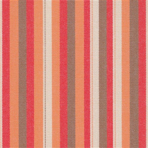 DOCRIL G - NATURE 477 140CM ACRYLIC CANVAS RED & BROWN SMALL STRIPE 477