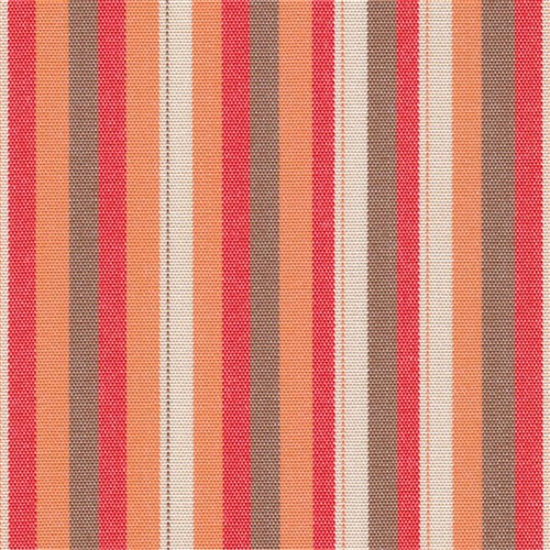 DOCRIL G - NATURE 477 140CM ACRYLIC CANVAS RED & BROWN SMALL STRIPE 477