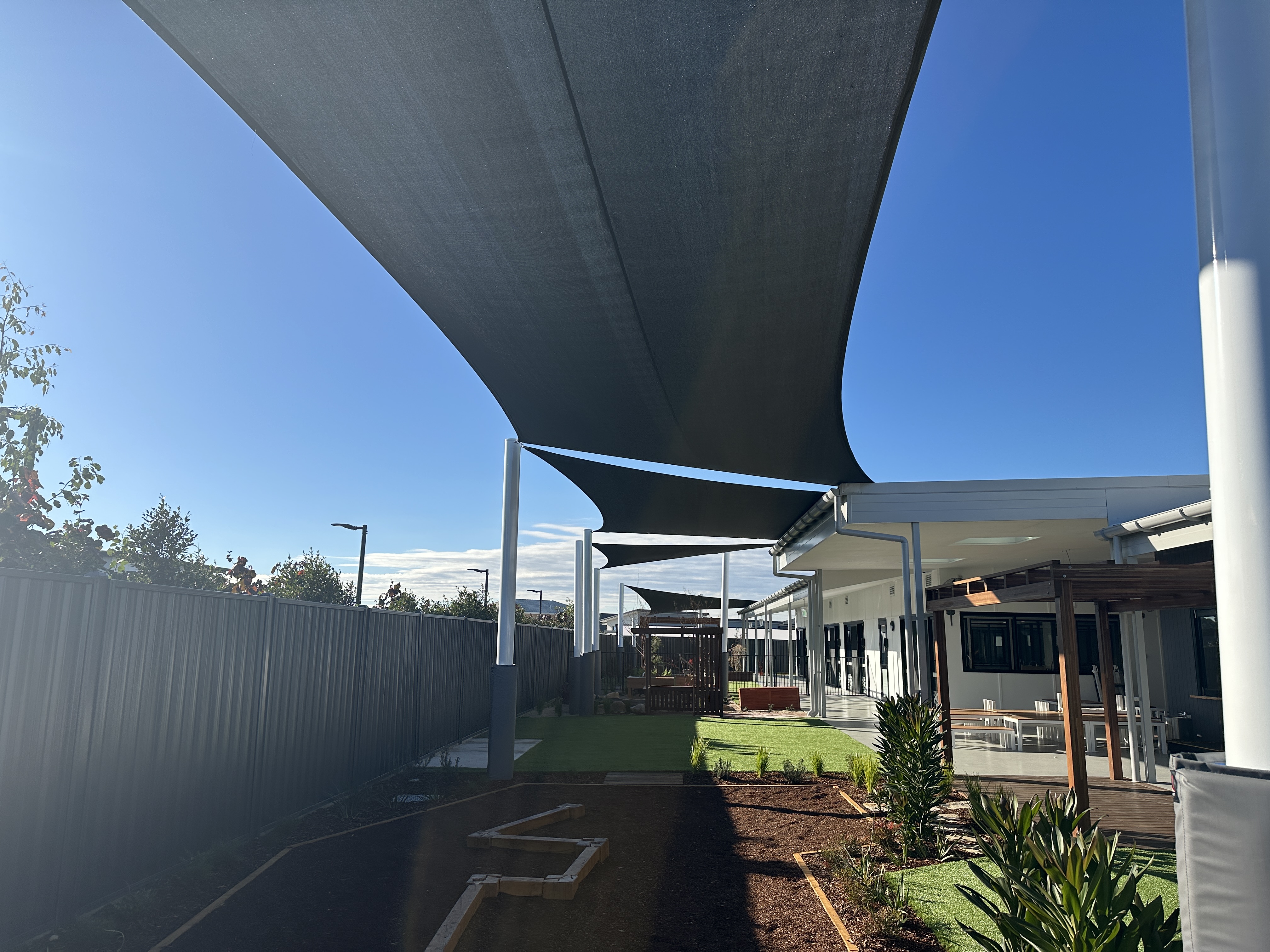 Coolshade used in the by Shadex Industries in Broadbeach Bowls Club, Gold Coast.